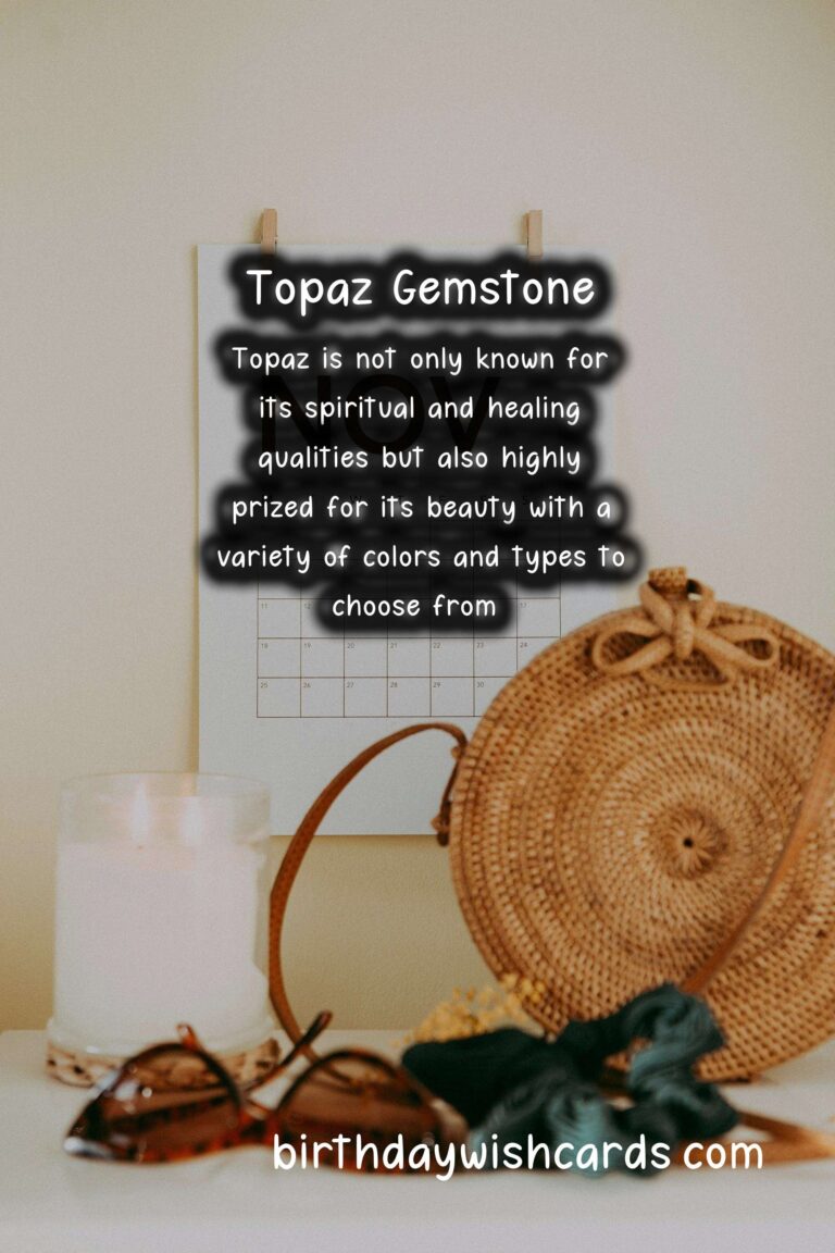 November Birthstone: Topaz – Warm Wishes and Radiant Images