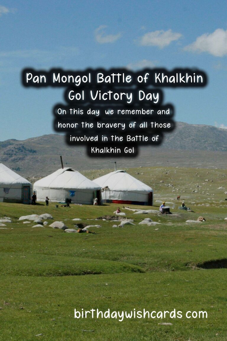 Pan-Mongol Battle of Khalkhin Gol Victory Day - July 1