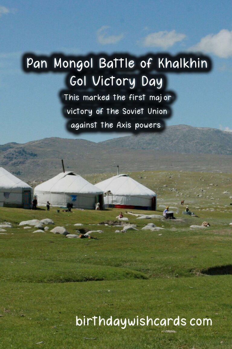 Pan-Mongol Battle of Khalkhin Gol Victory Day - July 1