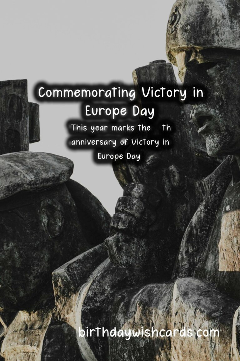 Remembering Victory in Europe Day (May 8): A Day of Reflection and Celebration