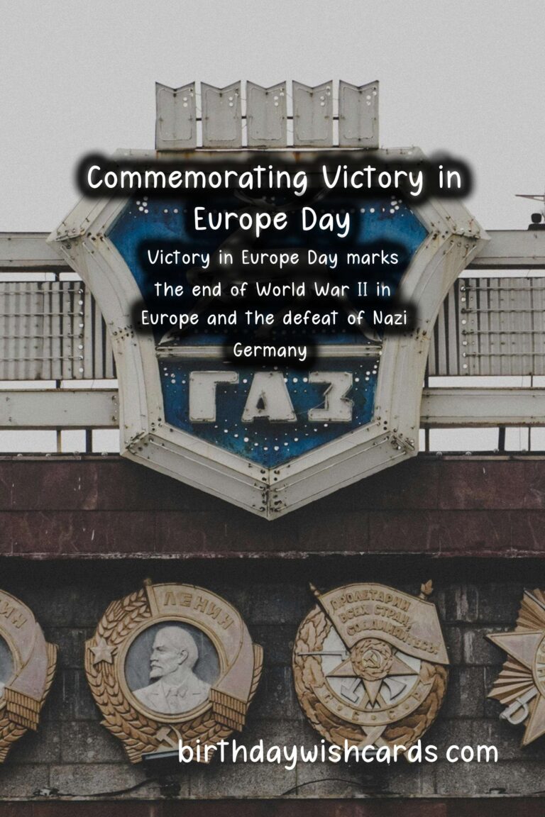 Remembering Victory in Europe Day (May 8): A Day of Reflection and Celebration