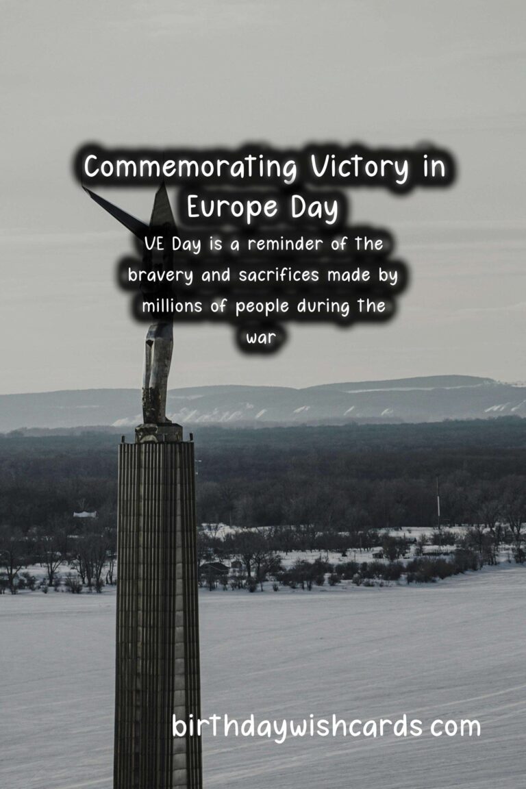 Remembering Victory in Europe Day (May 8): A Day of Reflection and Celebration