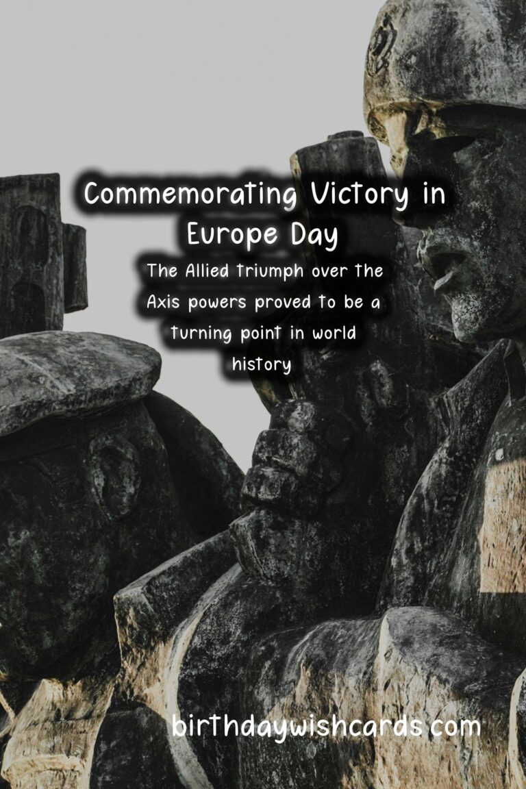 Remembering Victory in Europe Day (May 8): A Day of Reflection and Celebration