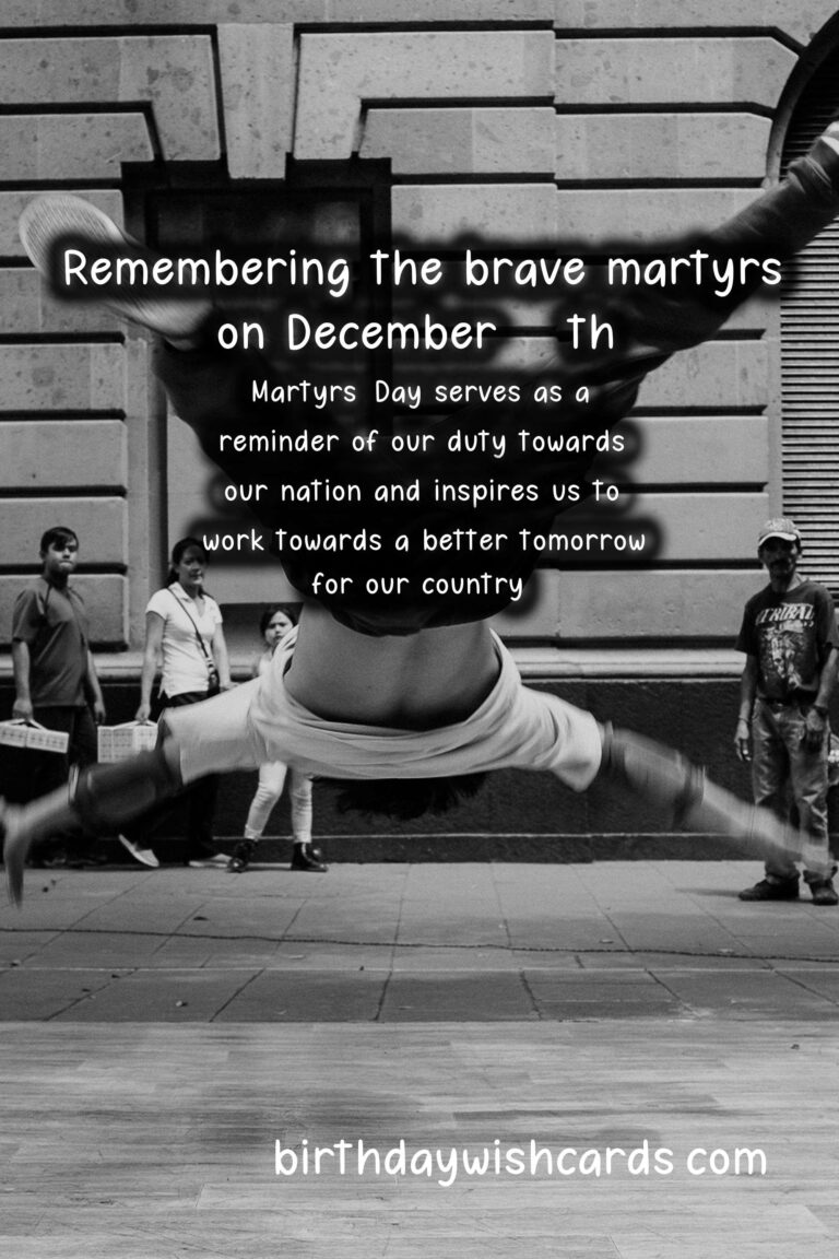 Remembering the Brave: December 20- Martyrs’ Day, A National Holiday