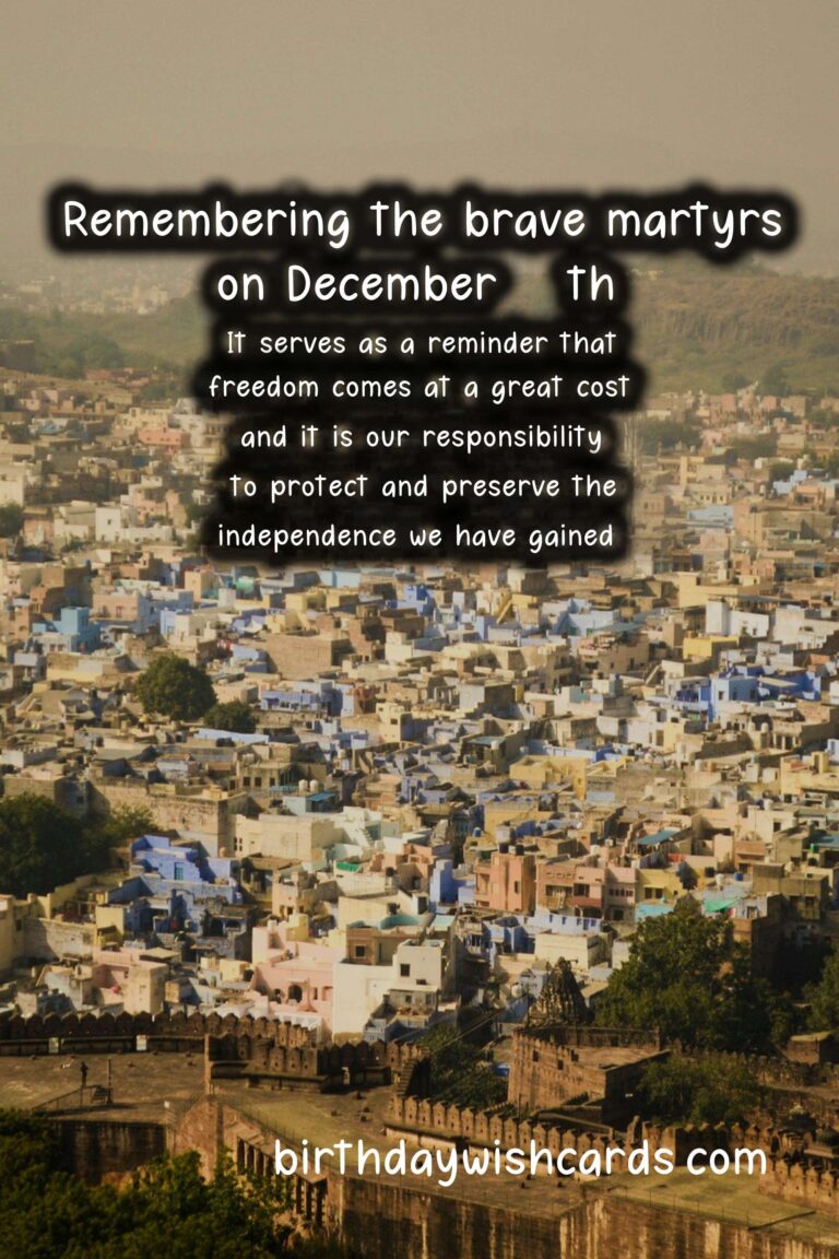 Remembering the Brave: December 20- Martyrs' Day, A National Holiday