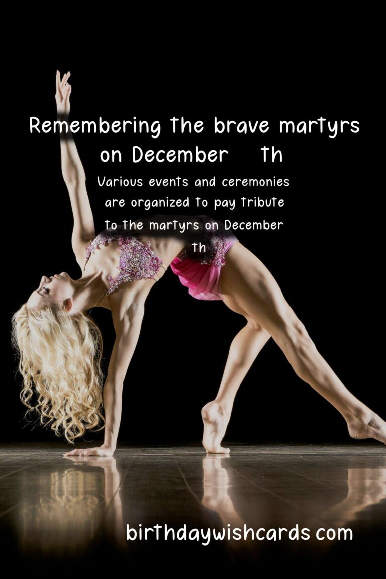 Remembering the Brave: December 20- Martyrs' Day, A National Holiday