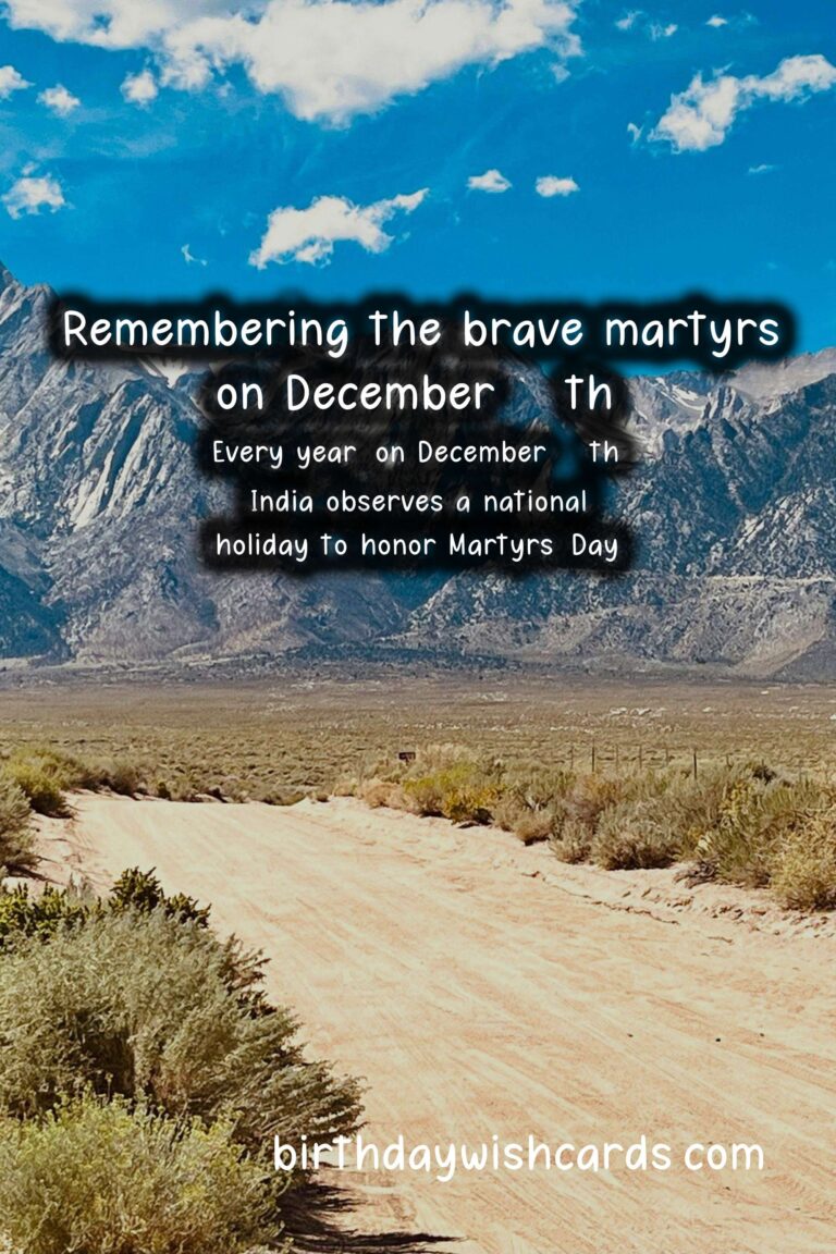 Remembering the Brave: December 20- Martyrs' Day, A National Holiday
