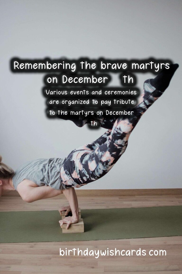 Remembering the Brave: December 20- Martyrs' Day, A National Holiday