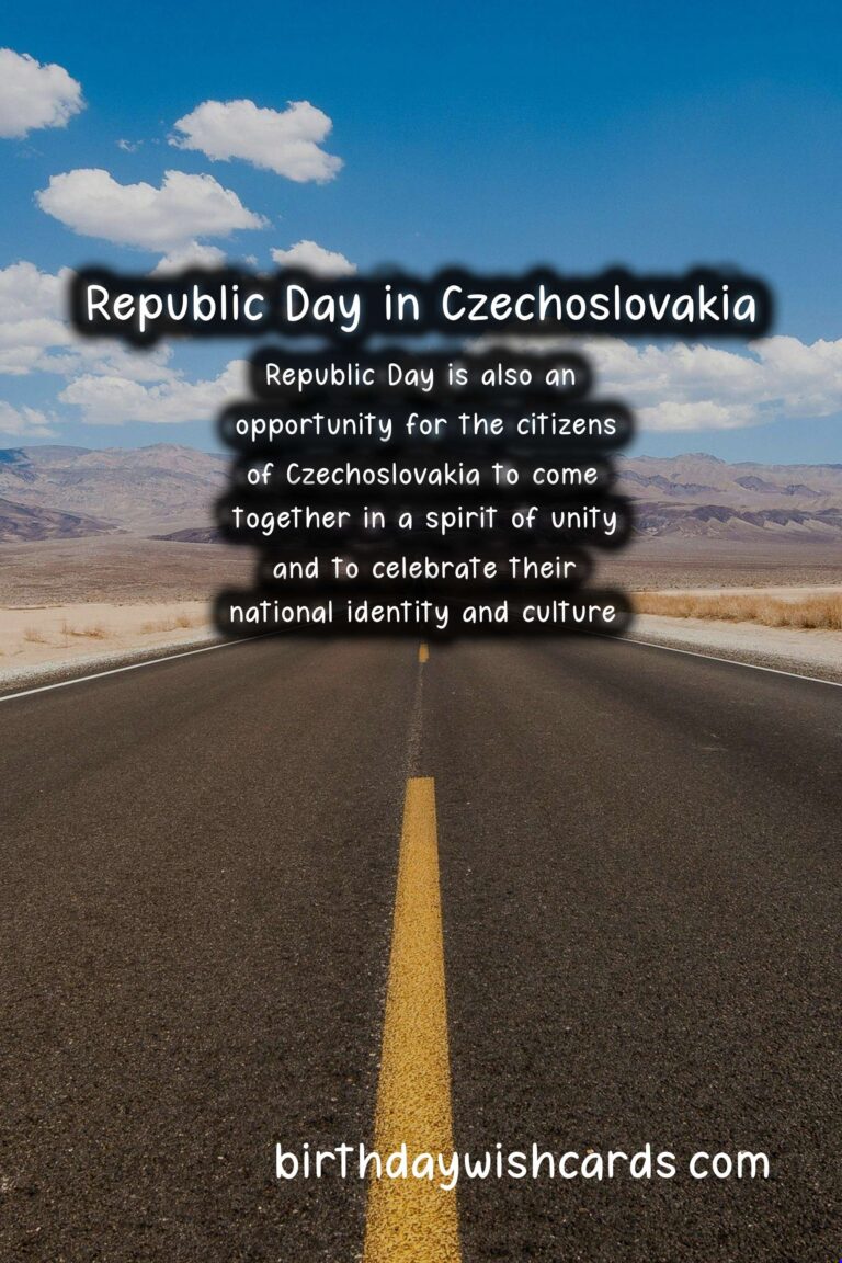 Republic Day of November 11 : Celebrating the Creation of Czechoslovakia