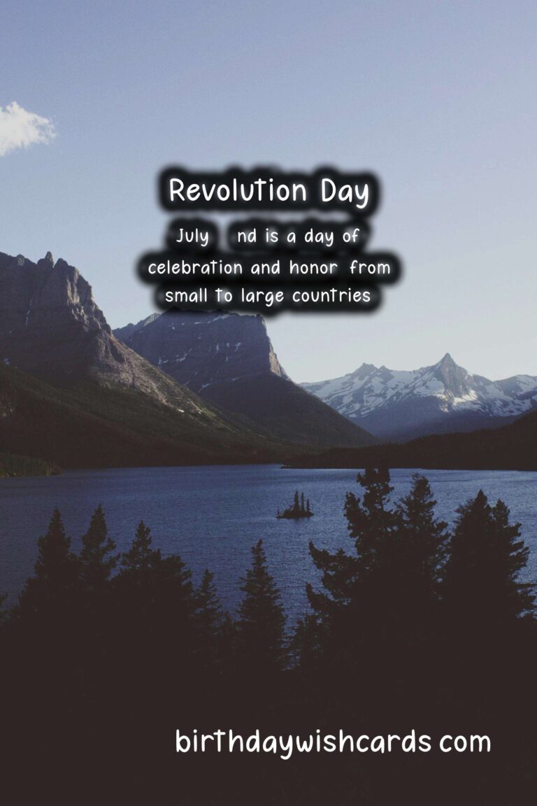 Revolution Day – July 22: A Day to Celebrate Freedom and Unity