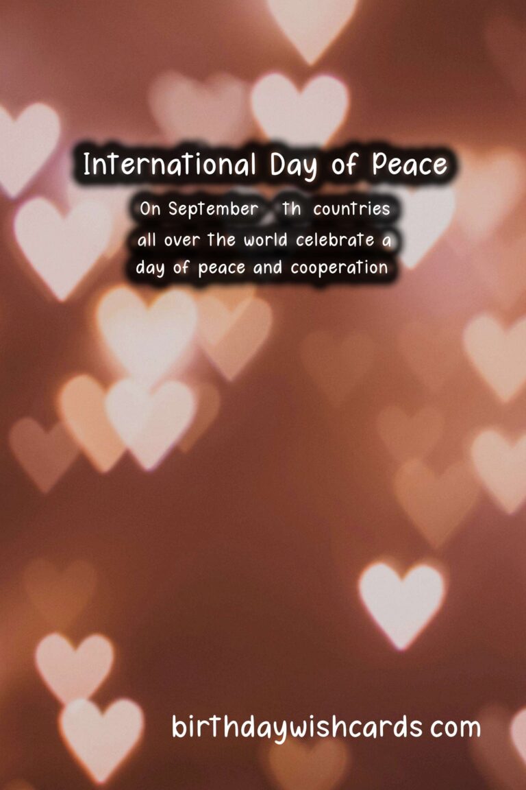 September 12 - A Day of Peace