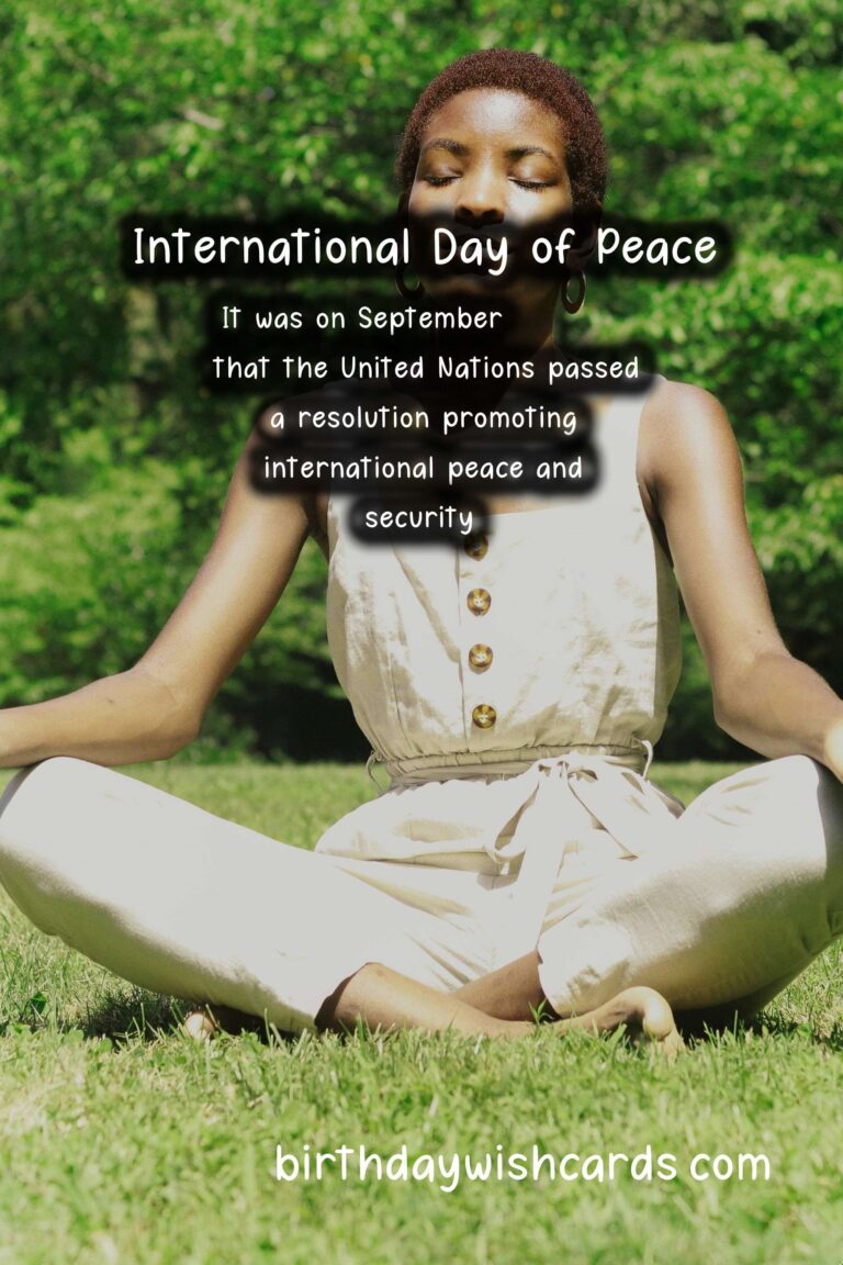 September 12 - A Day of Peace