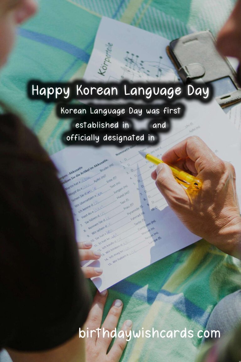 September 30 (2021): Korean Language Day