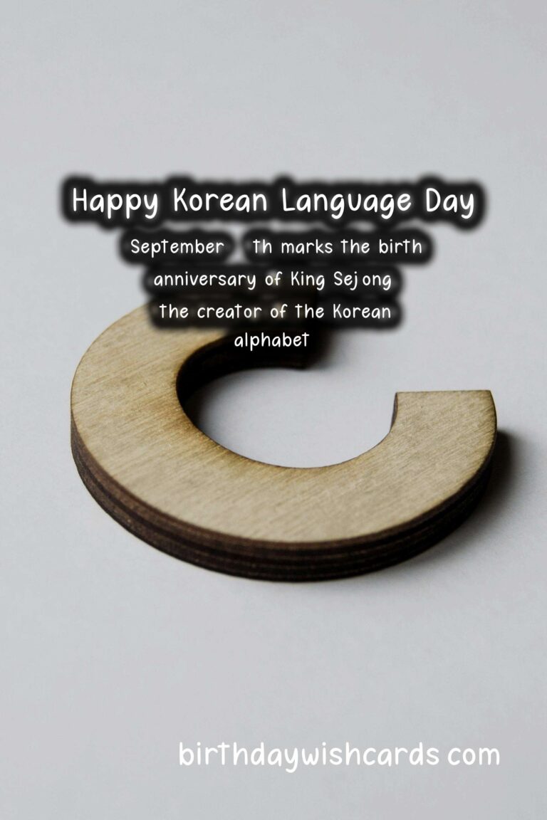 September 30 (2021): Korean Language Day
