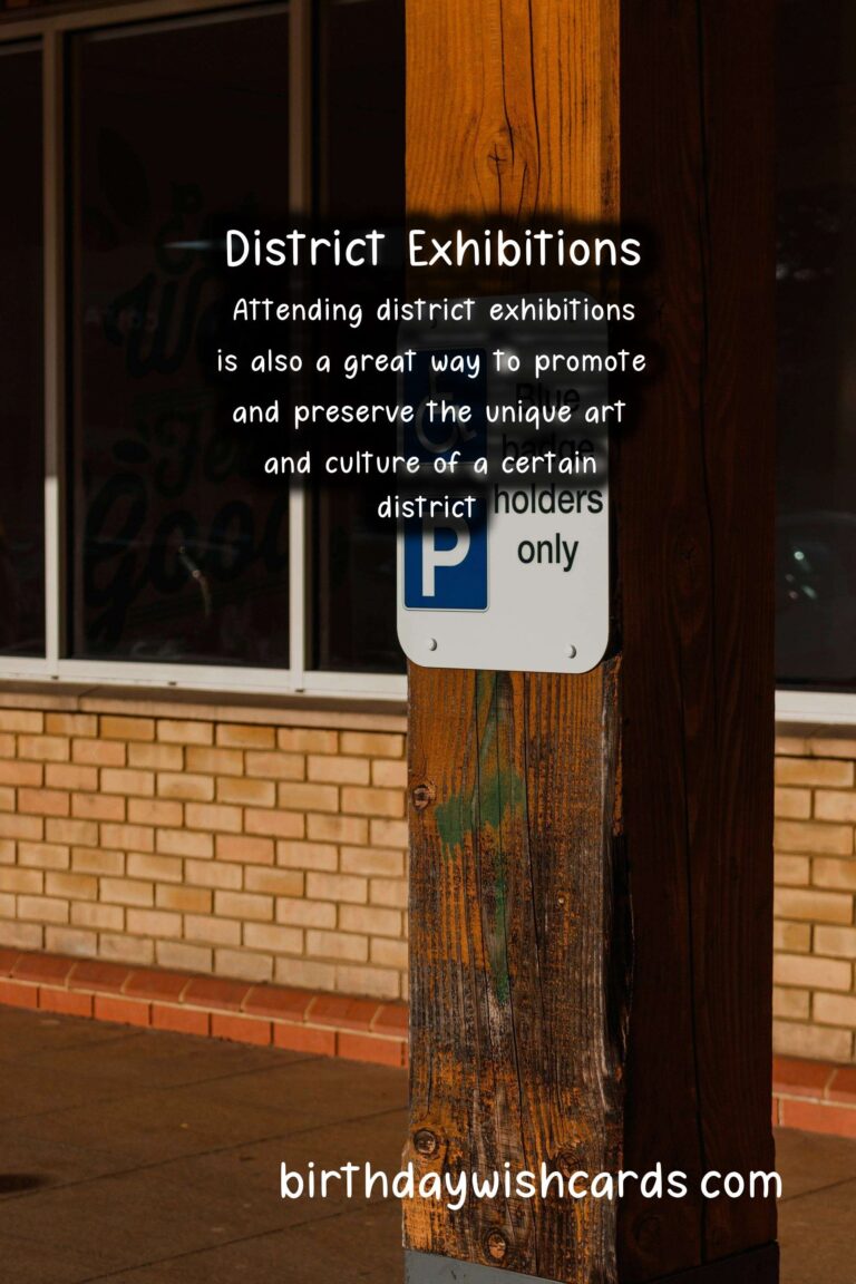 The Best District Exhibitions Held During The Months of July And August