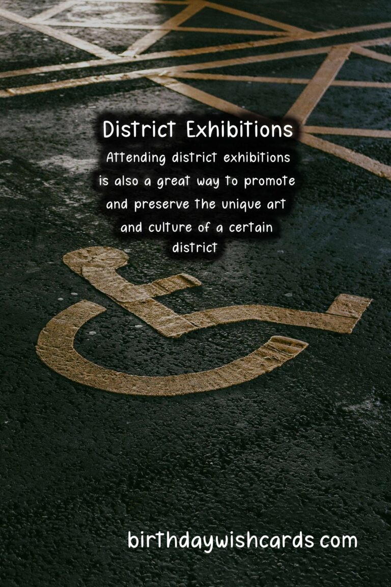 The Best District Exhibitions Held During The Months of July And August