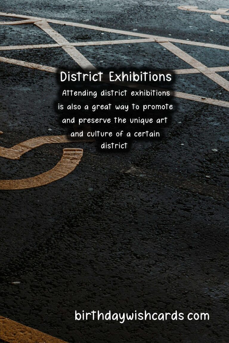 The Best District Exhibitions Held During The Months of July And August