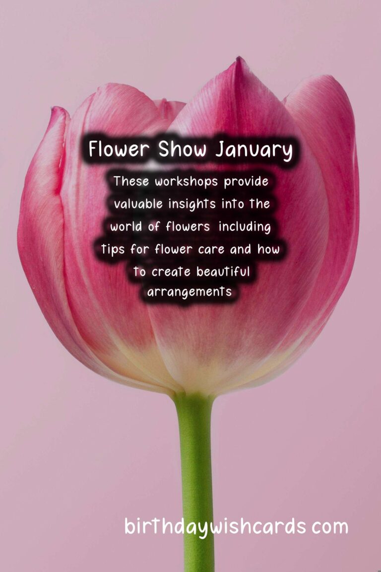 The Vibrant Flower Show of January -2021