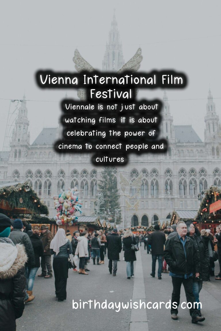 Vienna International Film Festival – October and November