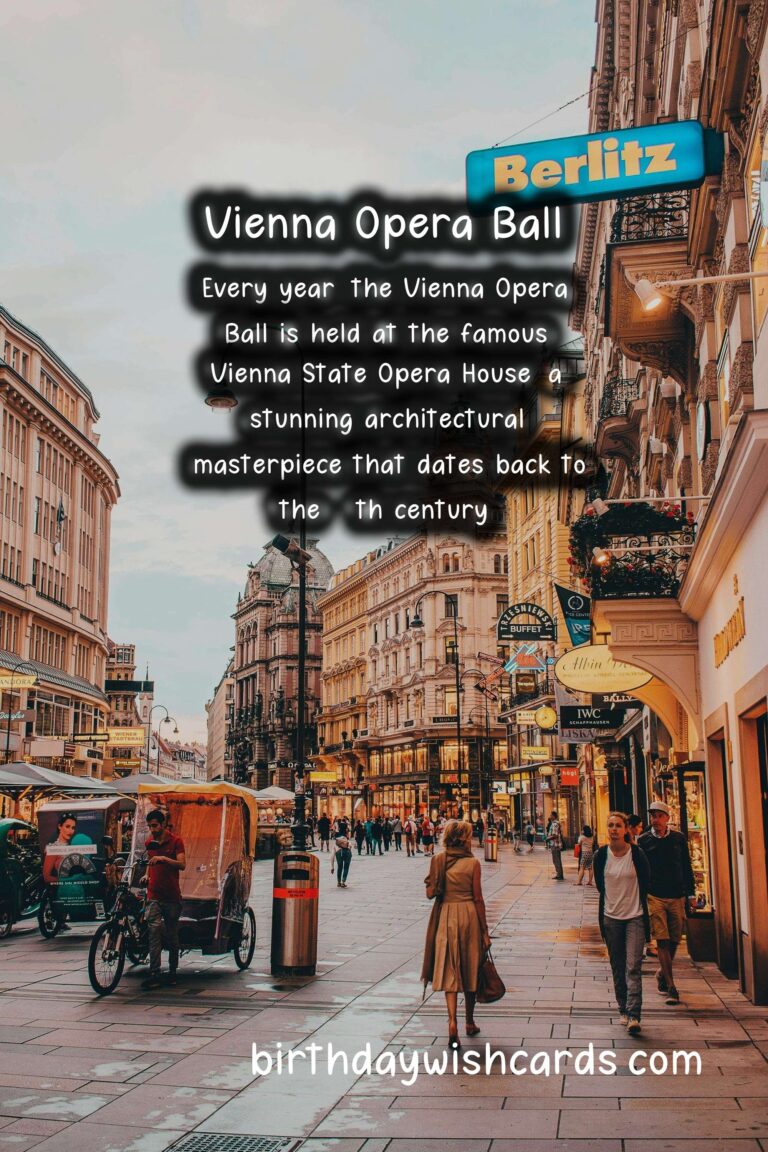 Vienna Opera Ball - Celebrating Culture and Tradition
