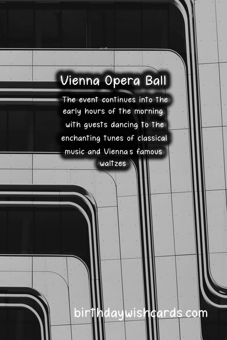 Vienna Opera Ball - Celebrating Culture and Tradition