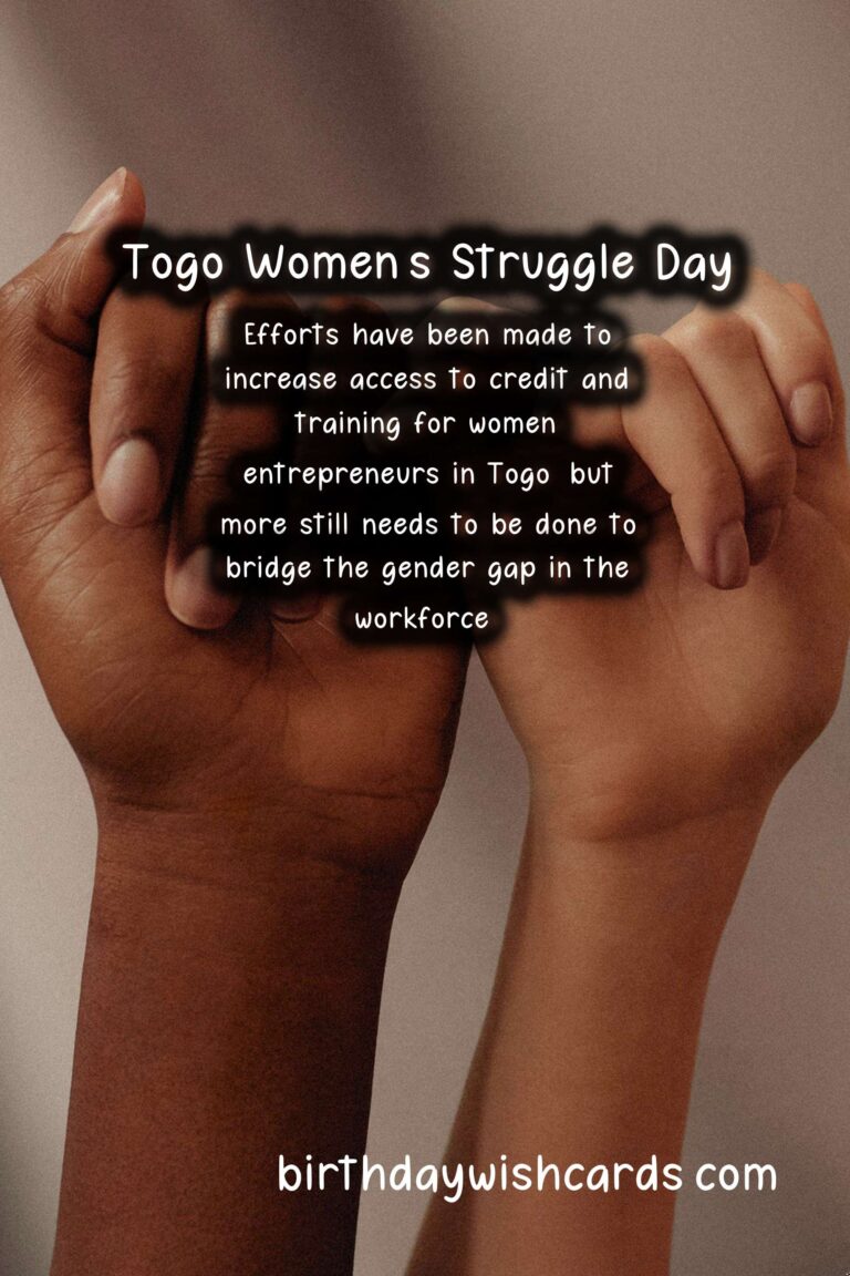 Women's Struggle Day in Togo: November 16 - A Day to Celebrate the Strength and Resilience of Togolese Women