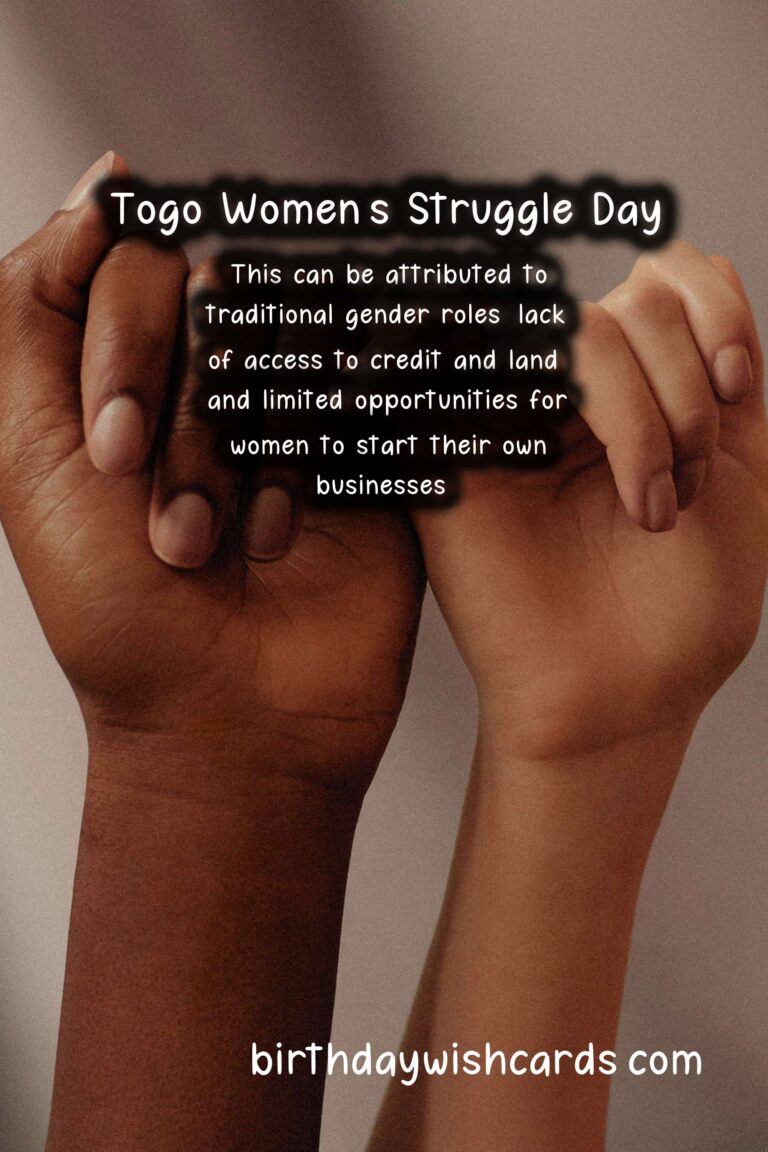 Women's Struggle Day in Togo: November 16 - A Day to Celebrate the Strength and Resilience of Togolese Women