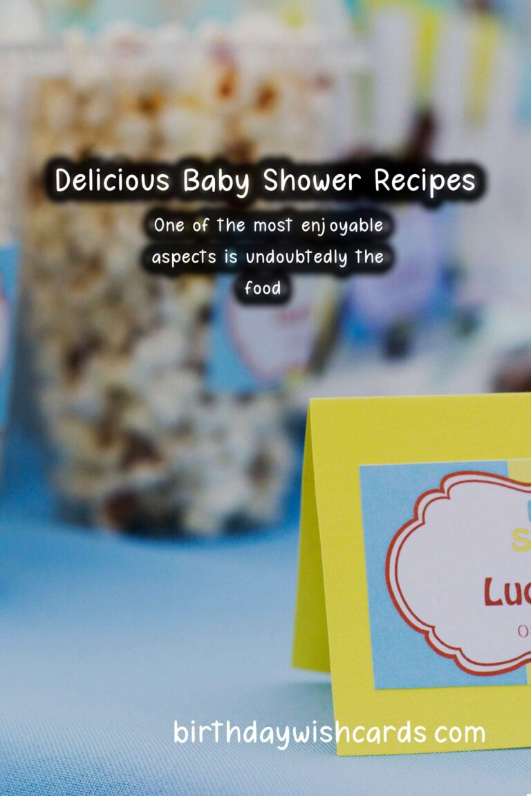Best Recipes for Baby Shower-Inspired Dishes