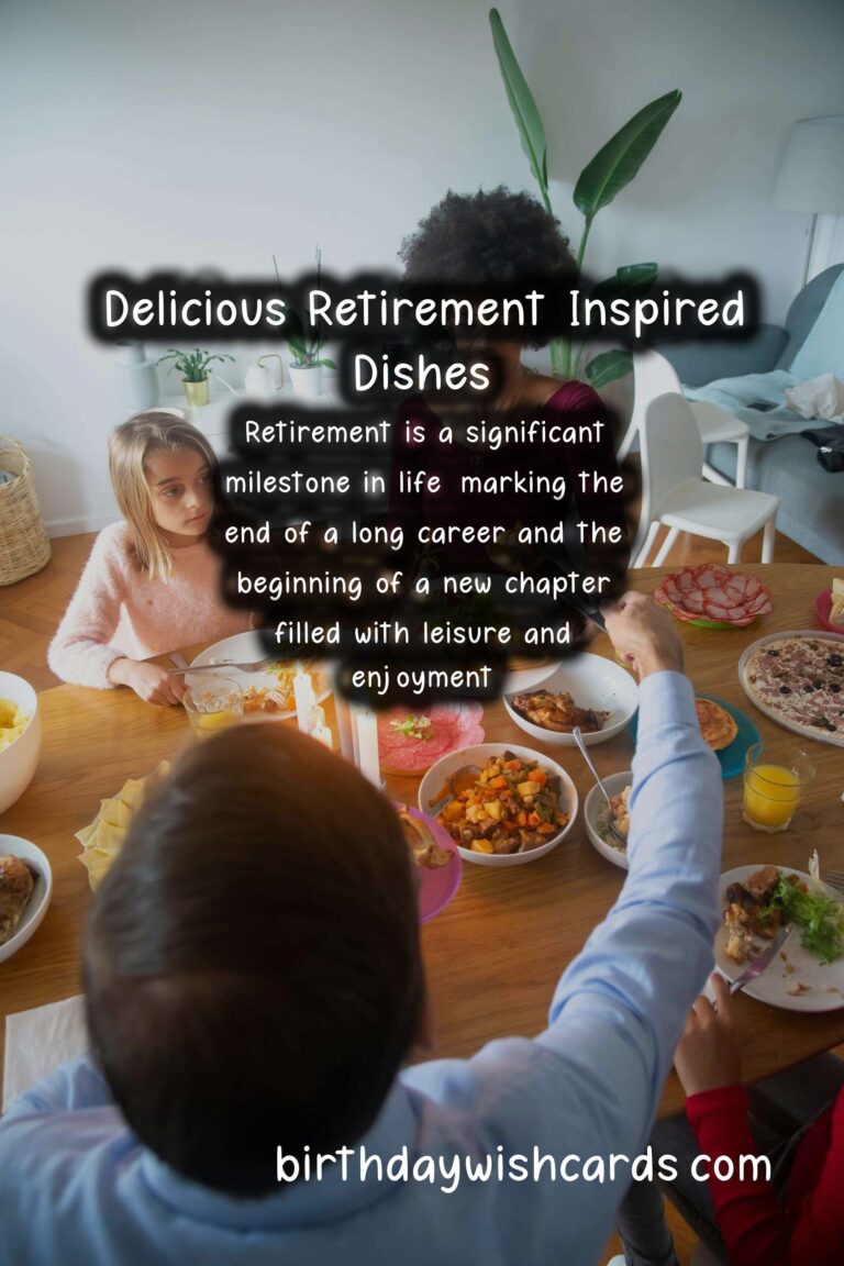 Best Recipes for Retirement-Inspired Dishes