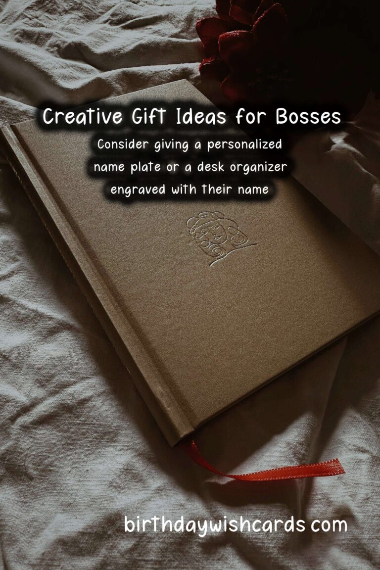 Creative Gift Ideas for Bosses Enthusiasts