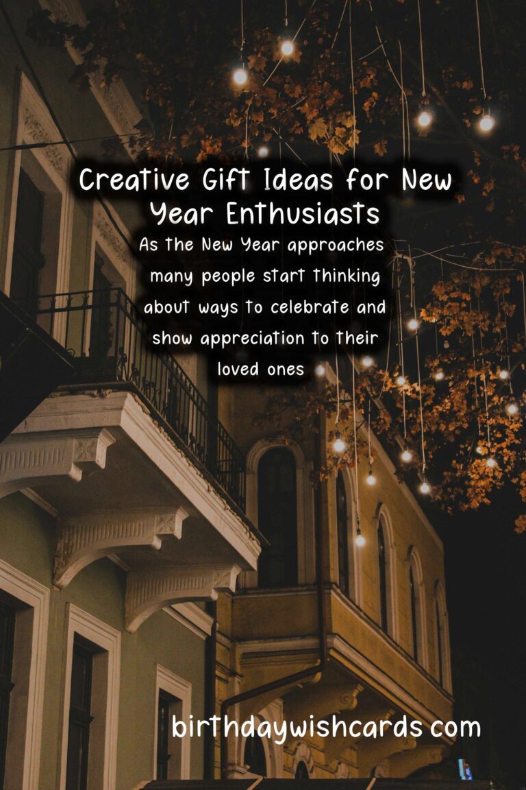Creative Gift Ideas for New Year Enthusiasts