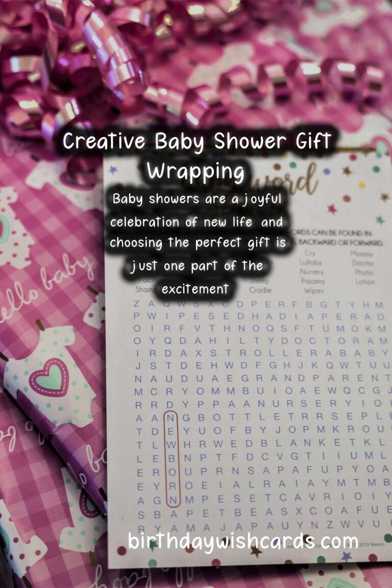 Creative Gift Wrapping Ideas for Baby Shower Occasions