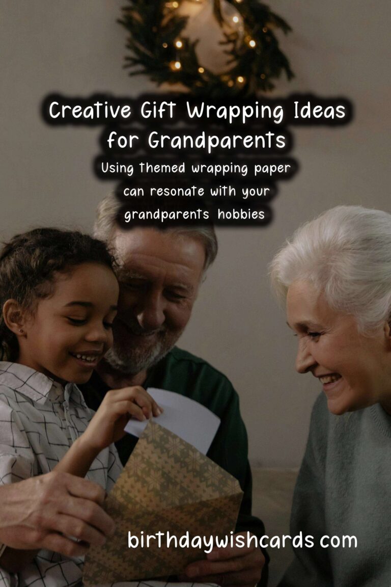Creative Gift Wrapping Ideas for Grandparents Celebrations