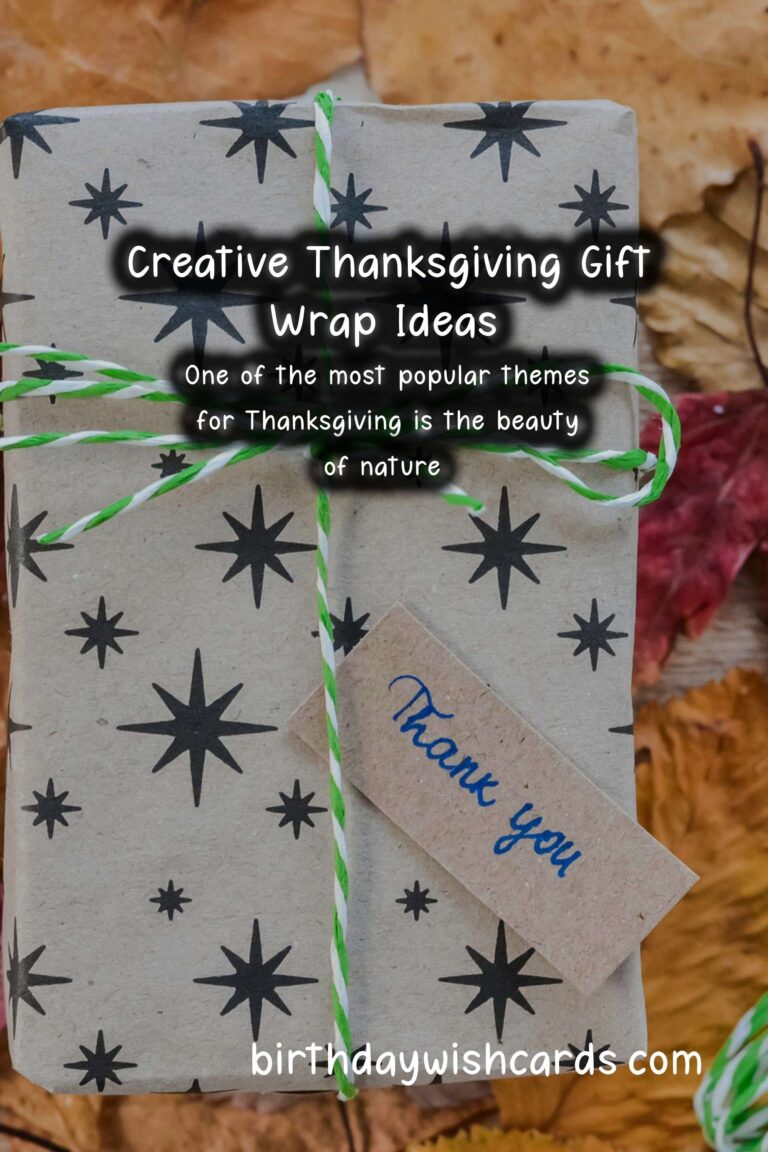 Creative Gift Wrapping Ideas for Thanksgiving Occasions