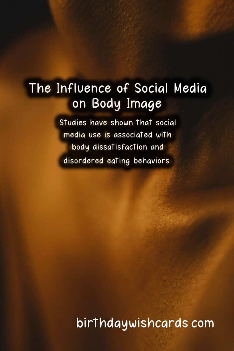 Culture: Impact of Social Media on Body Image Perceptions