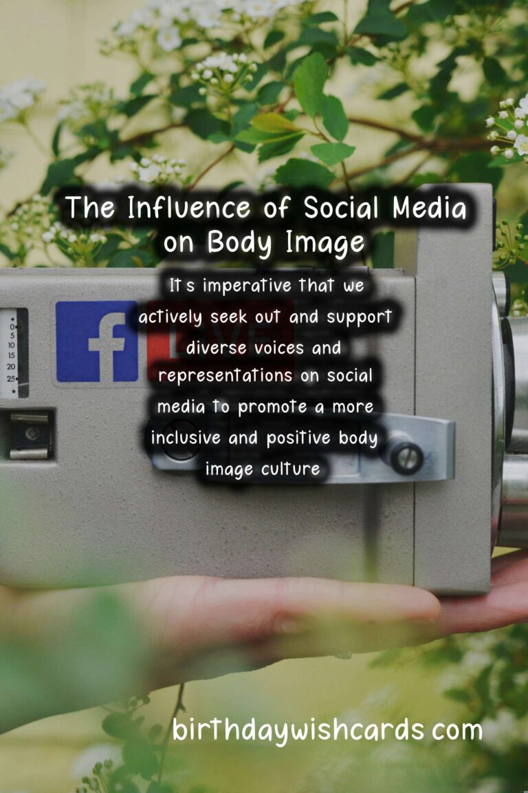 Culture: Impact of Social Media on Body Image Perceptions