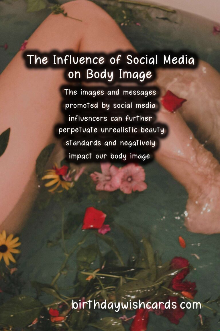 Culture: Impact of Social Media on Body Image Perceptions