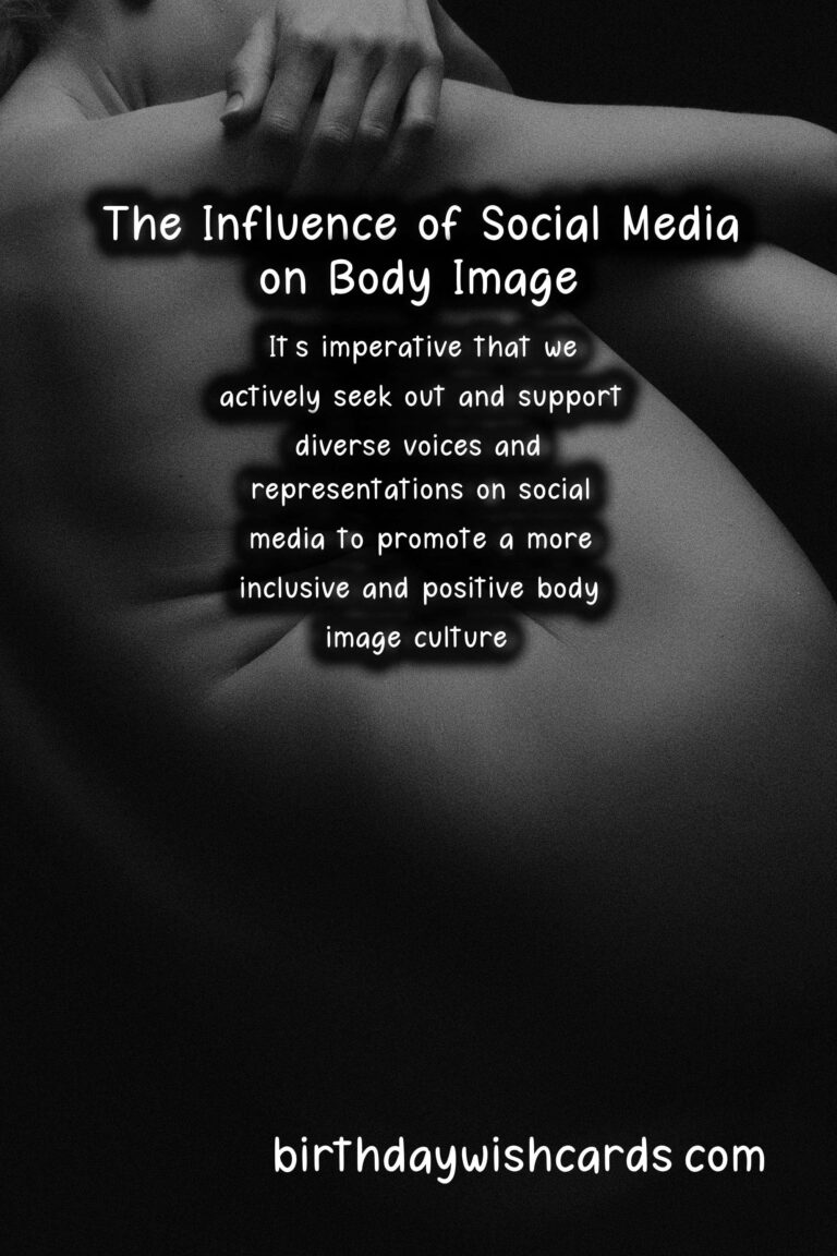 Culture: Impact of Social Media on Body Image Perceptions