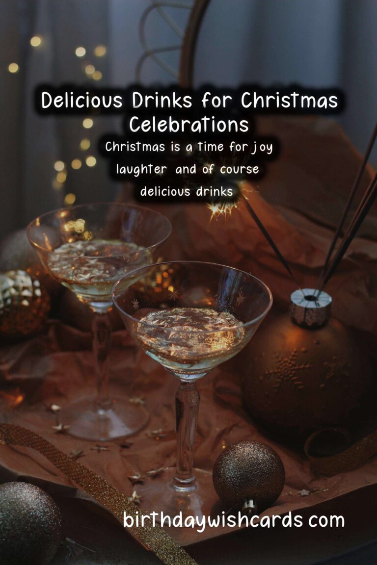 Delicious Drinks to Celebrate Christmas