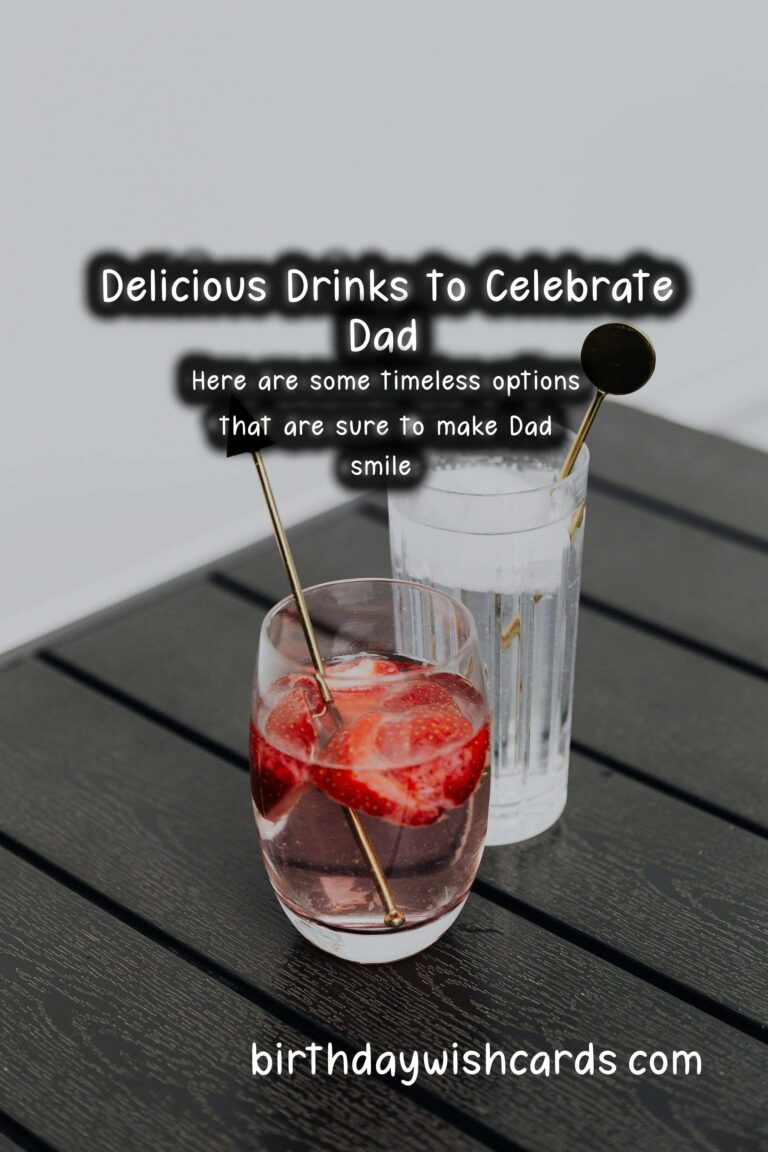 Delicious Drinks to Celebrate Dad