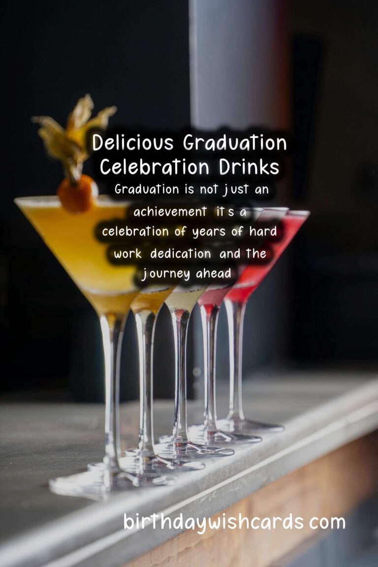 Delicious Drinks to Celebrate Graduation