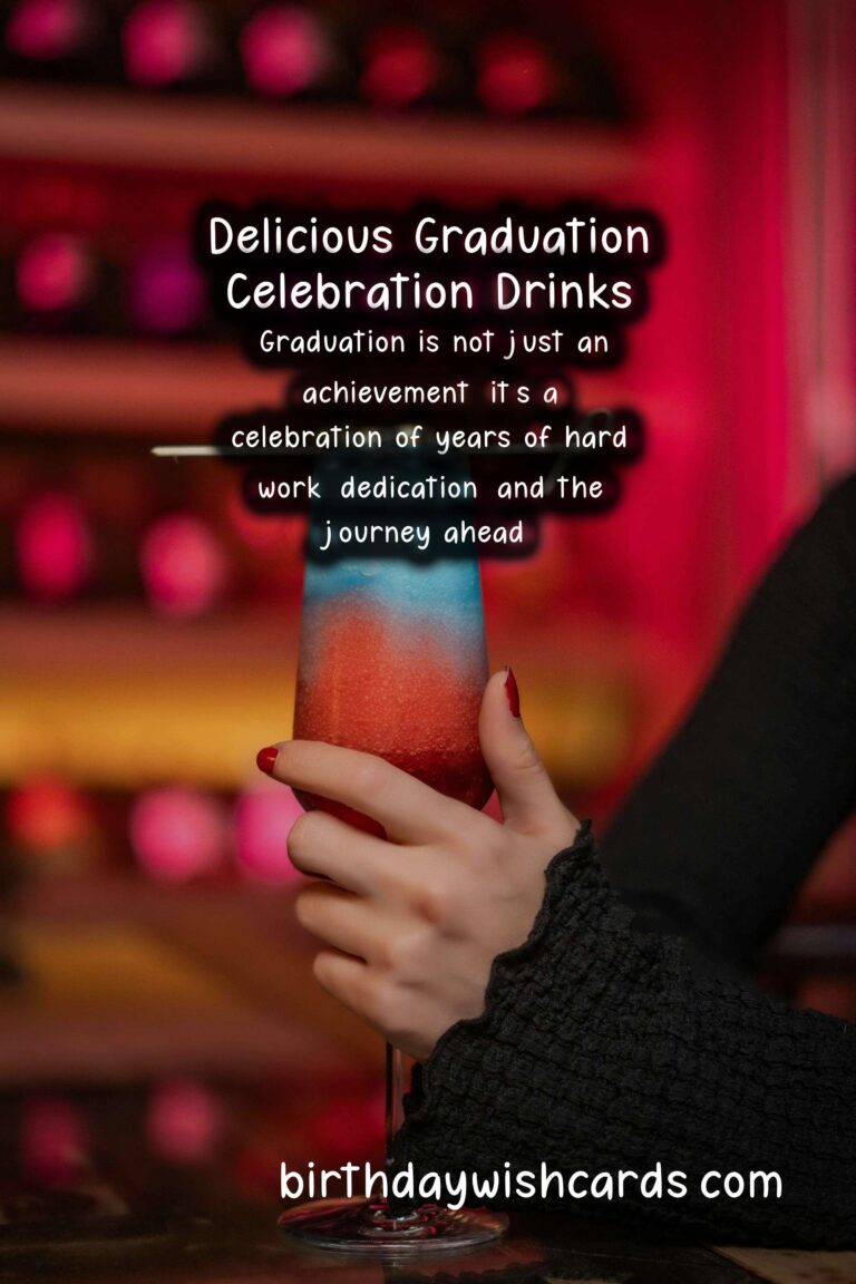 Delicious Drinks to Celebrate Graduation