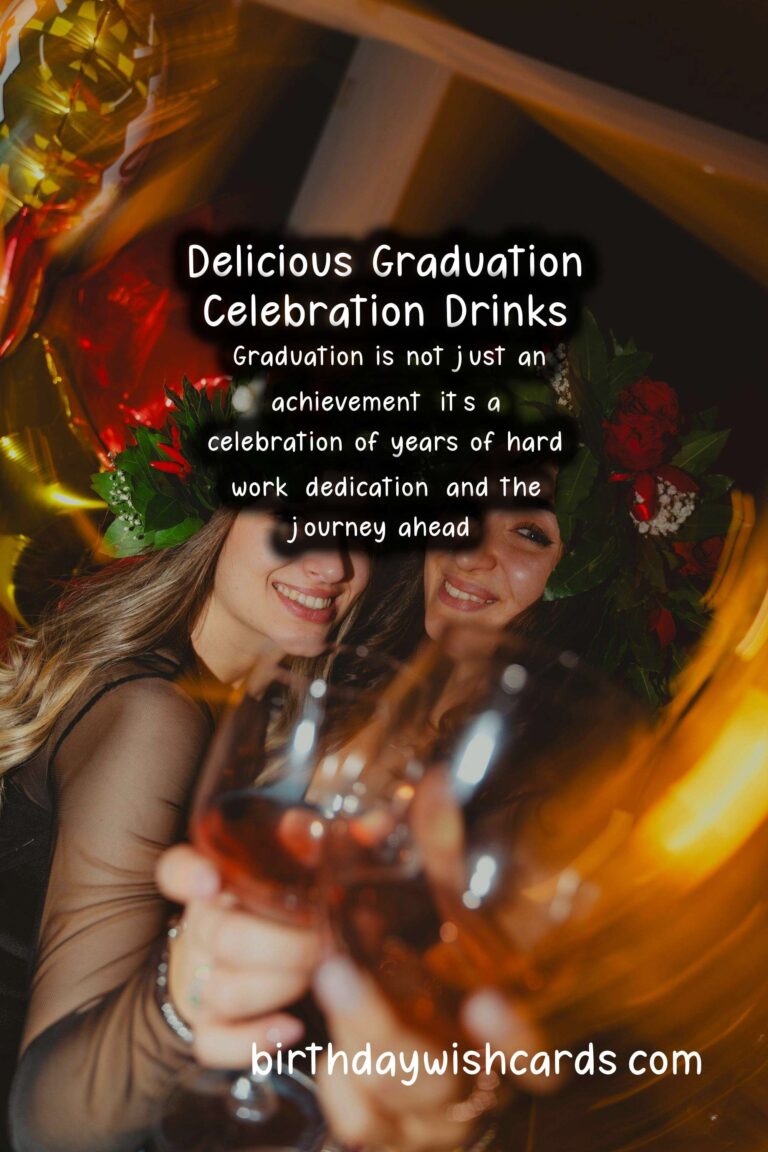 Delicious Drinks to Celebrate Graduation