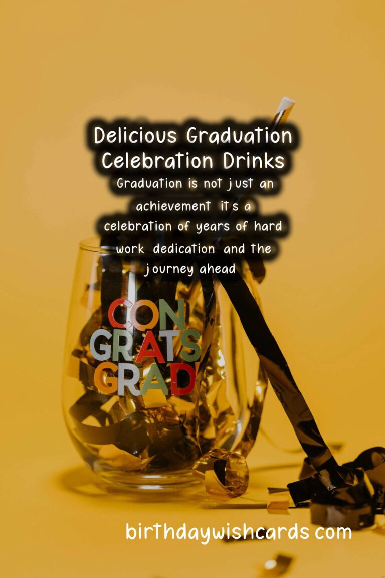 Delicious Drinks to Celebrate Graduation