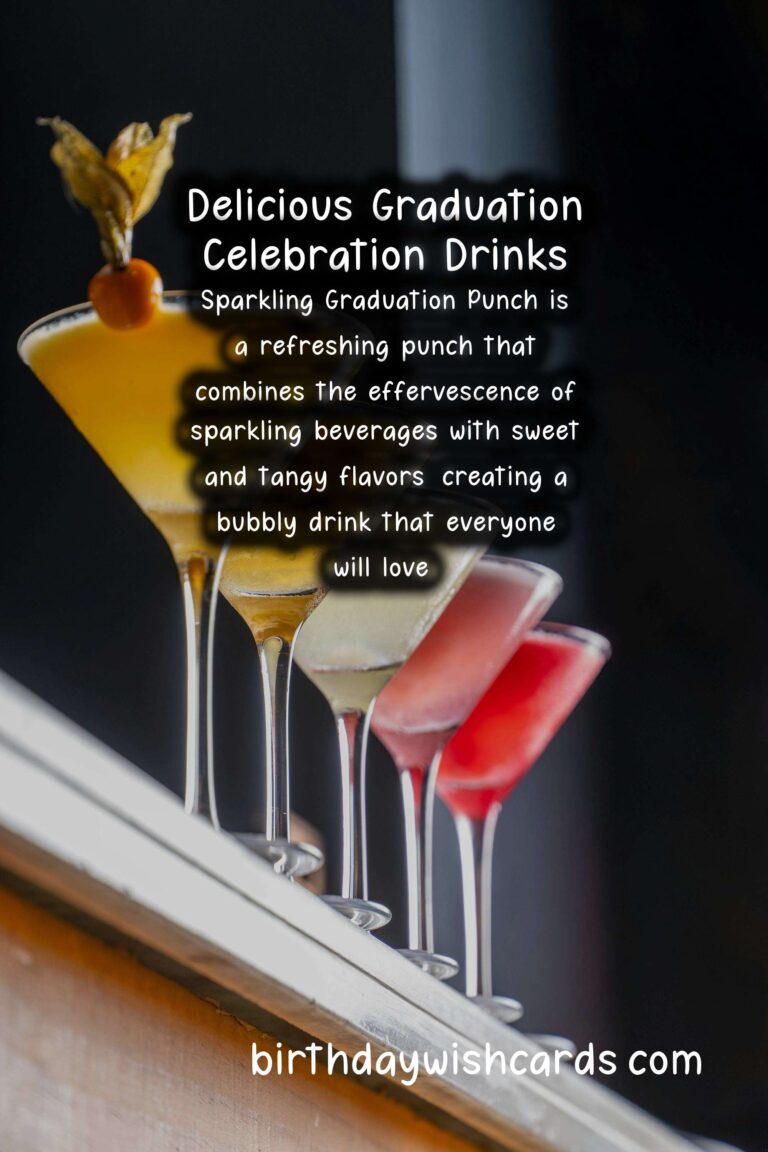 Delicious Drinks to Celebrate Graduation