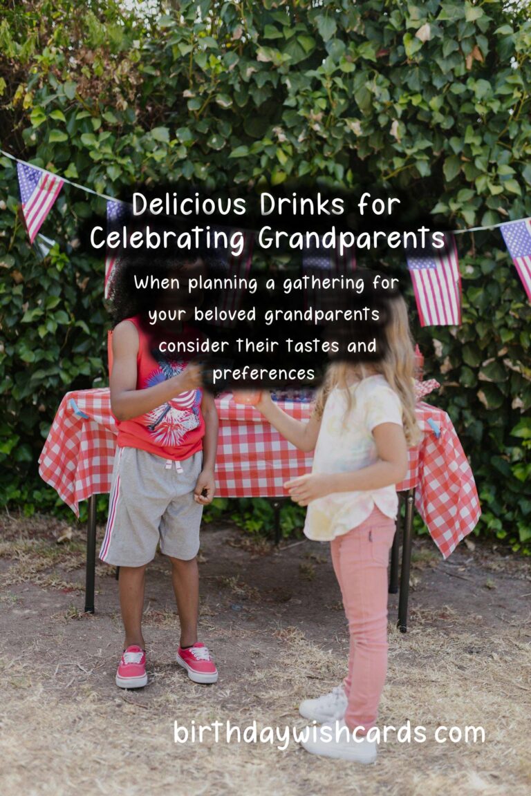 Delicious Drinks to Celebrate Grandparents