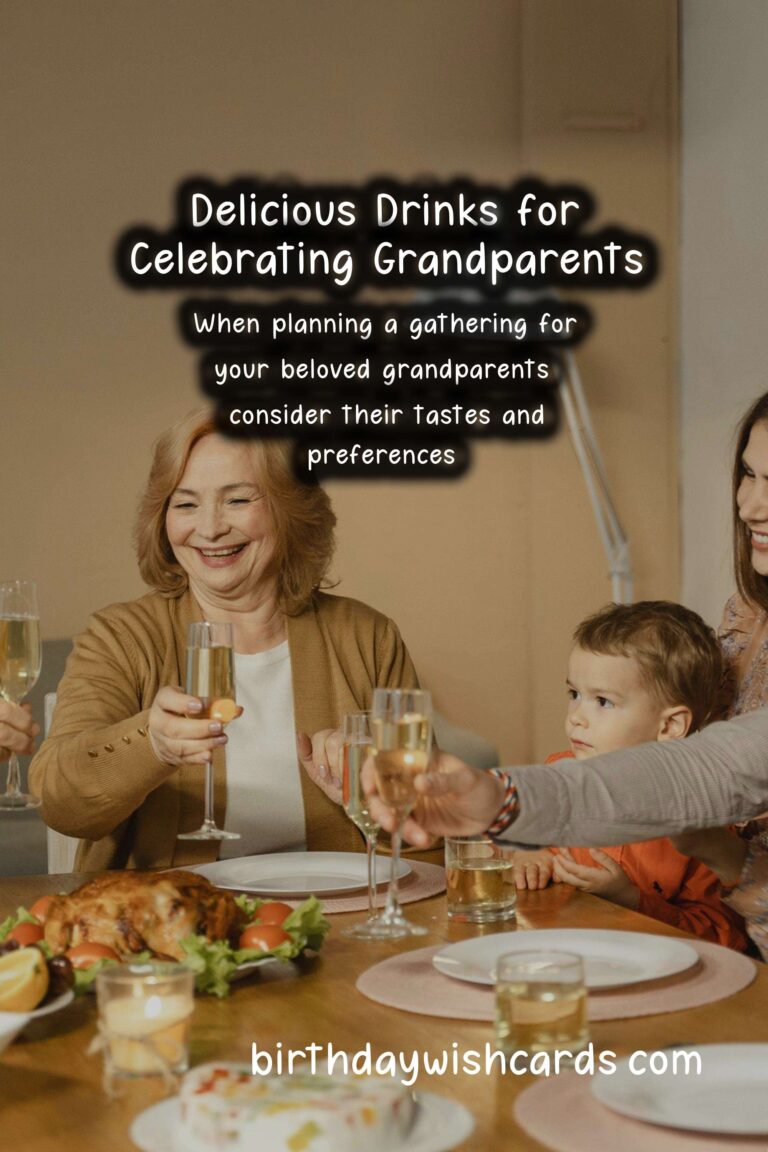 Delicious Drinks to Celebrate Grandparents