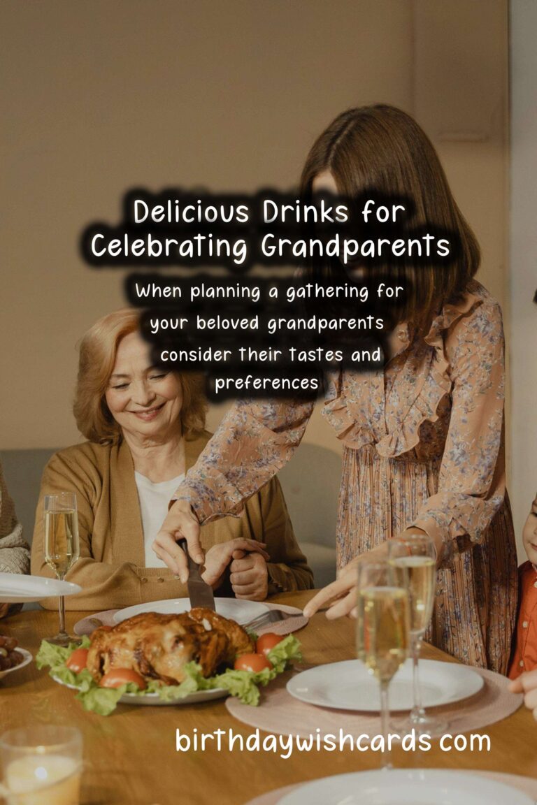 Delicious Drinks to Celebrate Grandparents
