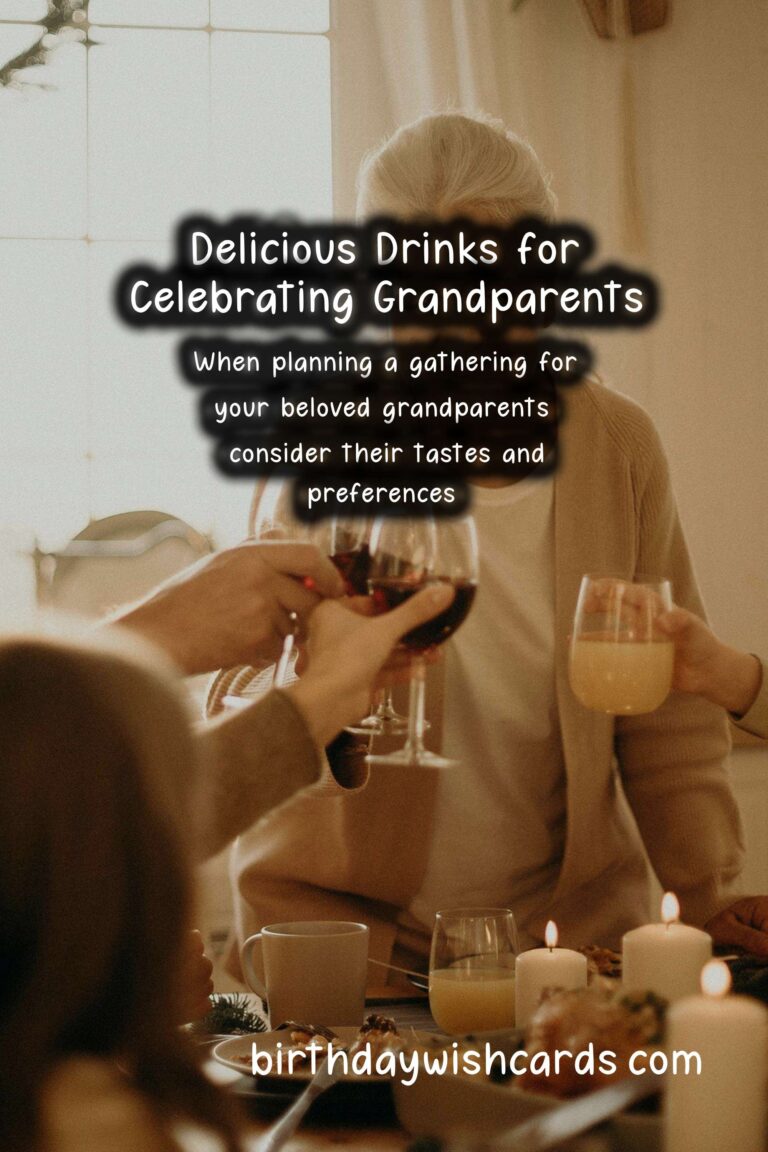 Delicious Drinks to Celebrate Grandparents