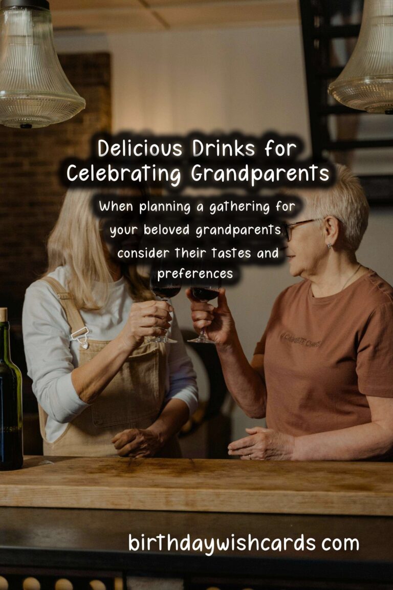 Delicious Drinks to Celebrate Grandparents